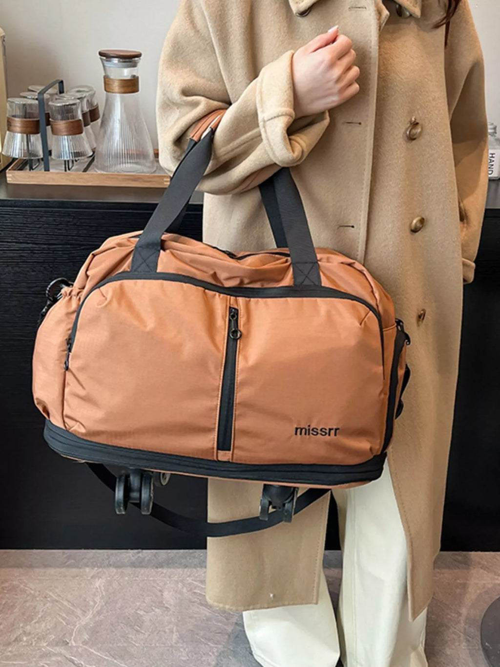 Rolling Nylon Travel Bag