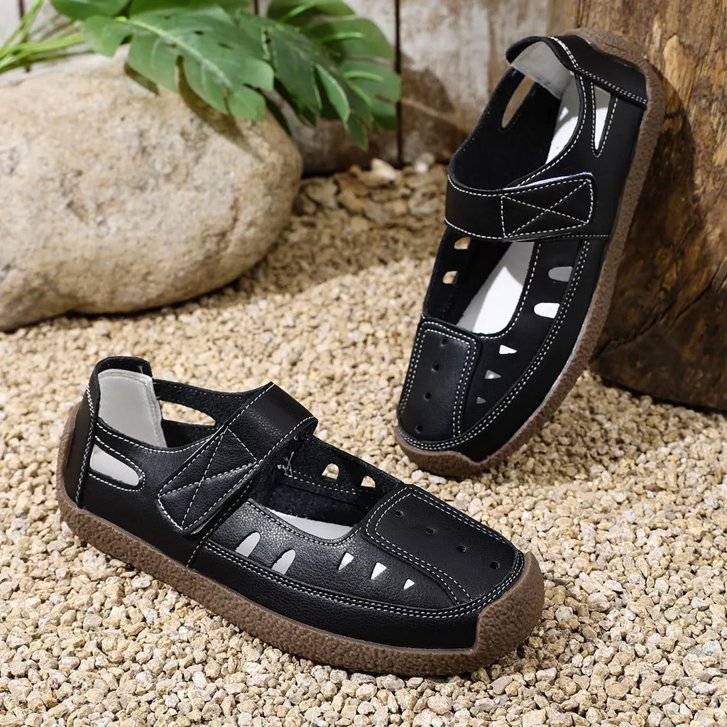Round Toe Platform Slip-Ons