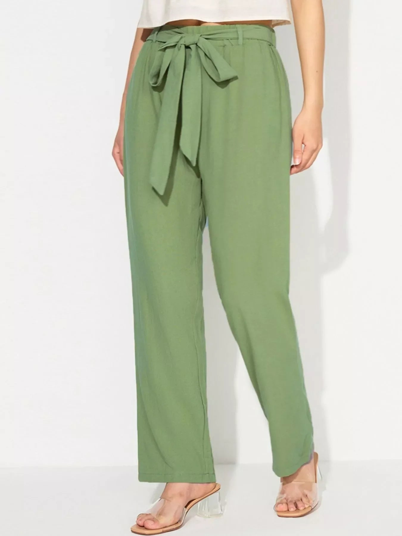 Tied Wide Leg Pants