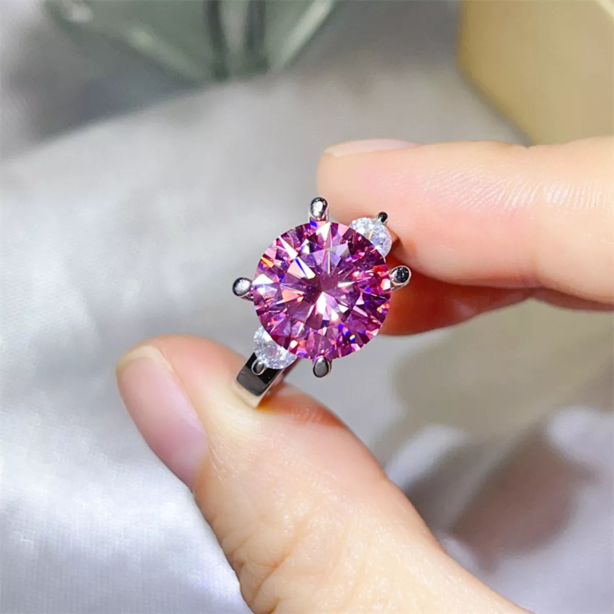 5 Carat Moissanite 925 Sterling Silver Ring