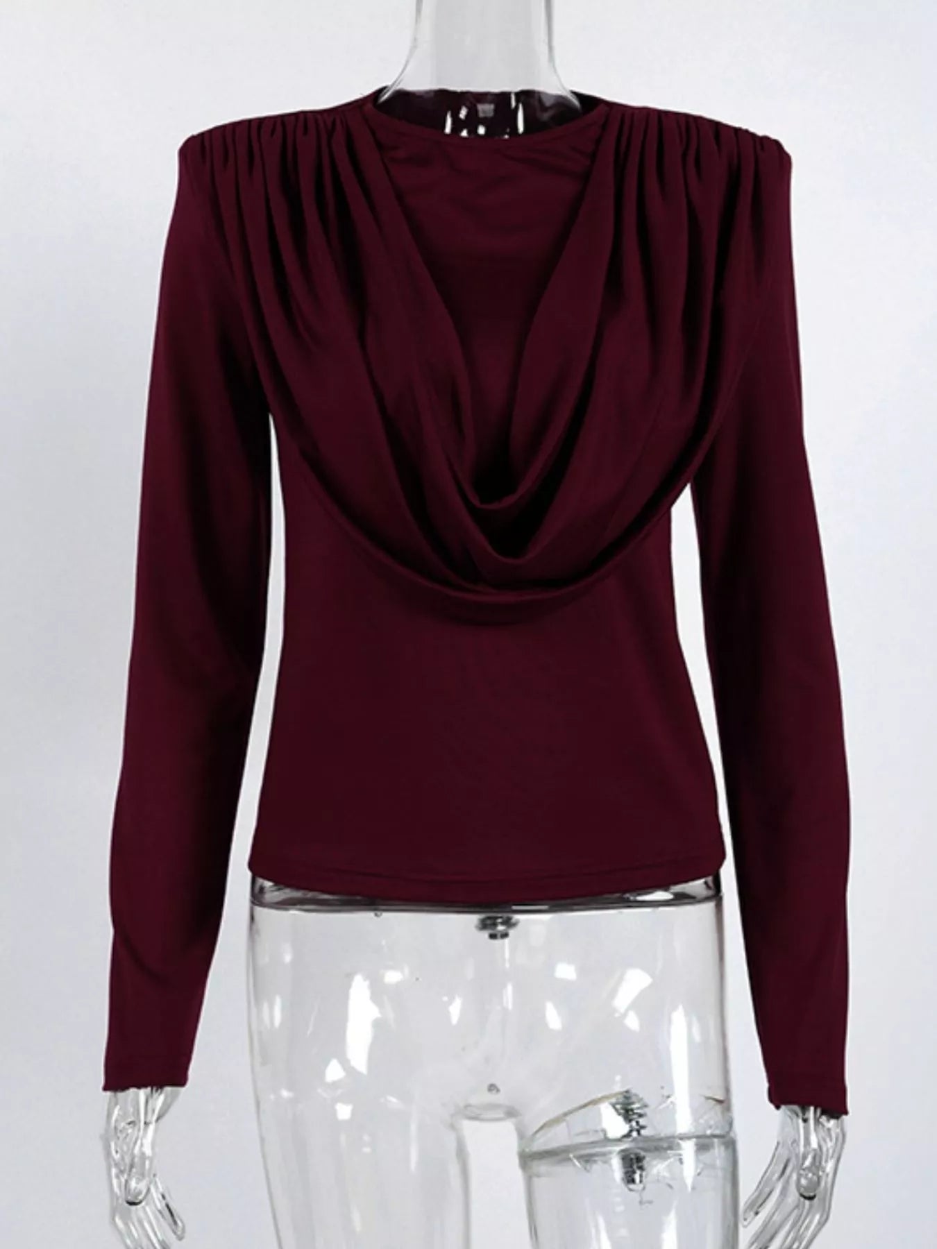 Ruched Long Sleeve T-Shirt