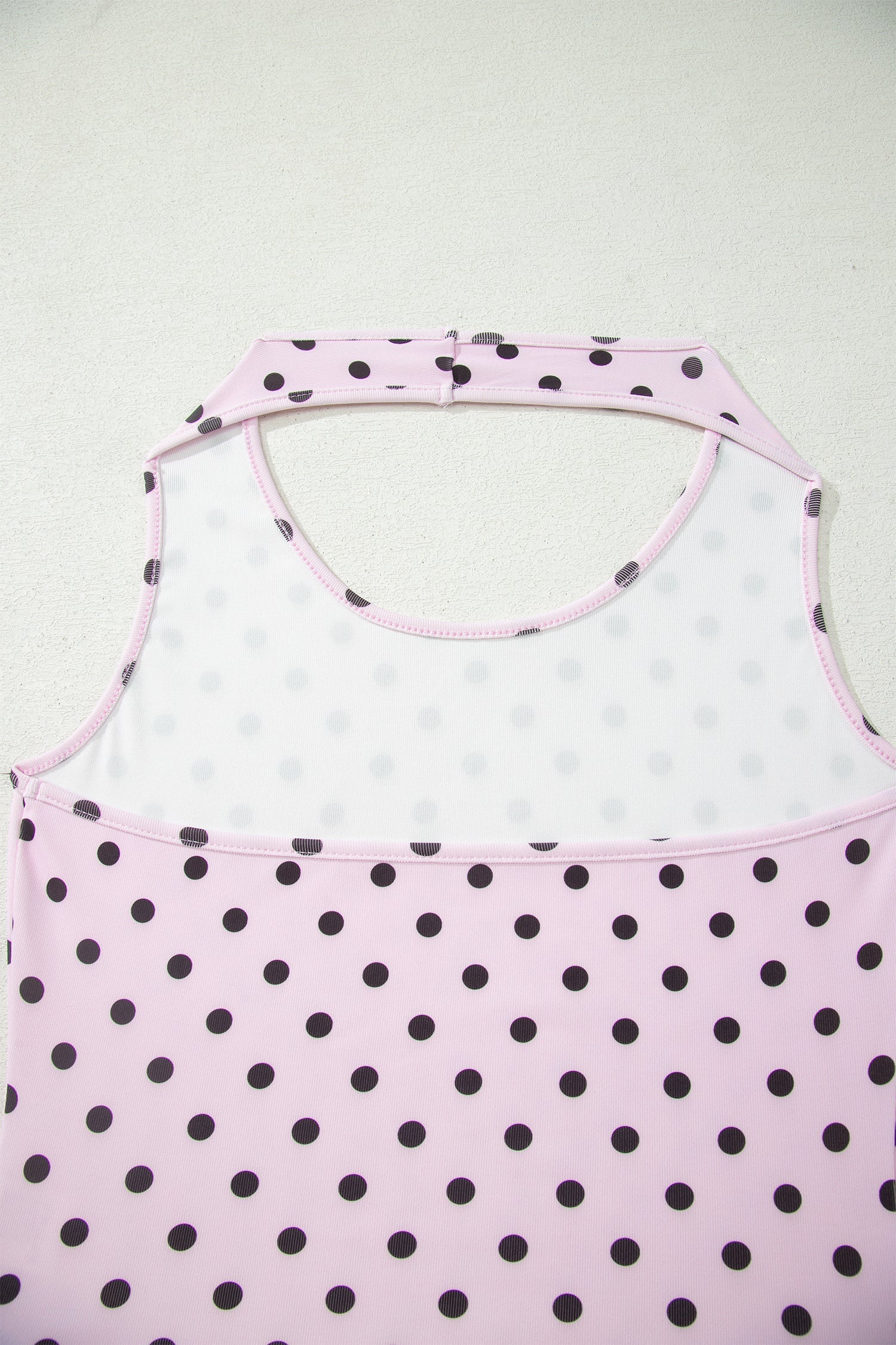 Polka Dot Halter Tank & Elastic Shorts Set