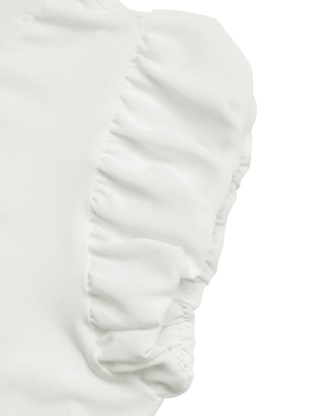 Pearl Bow Puff Sleeve T-Shirt