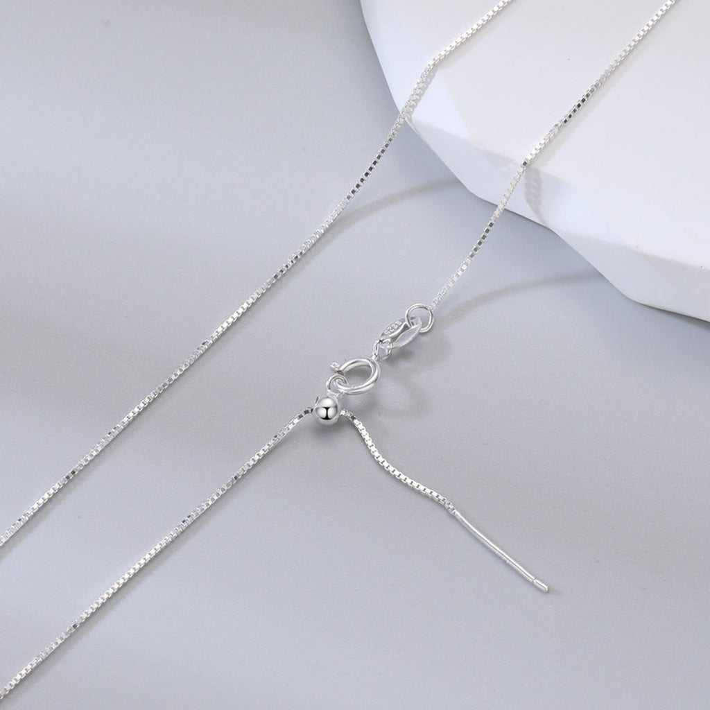 925 Sterling Silver Chain Adjustable Necklace
