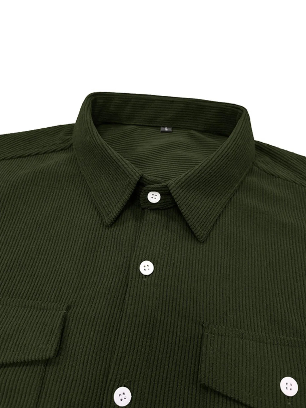 Men's Casual Corduroy Button Down Shacket