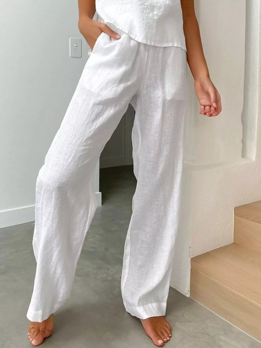 Scoop Neck Cami and Pants Set