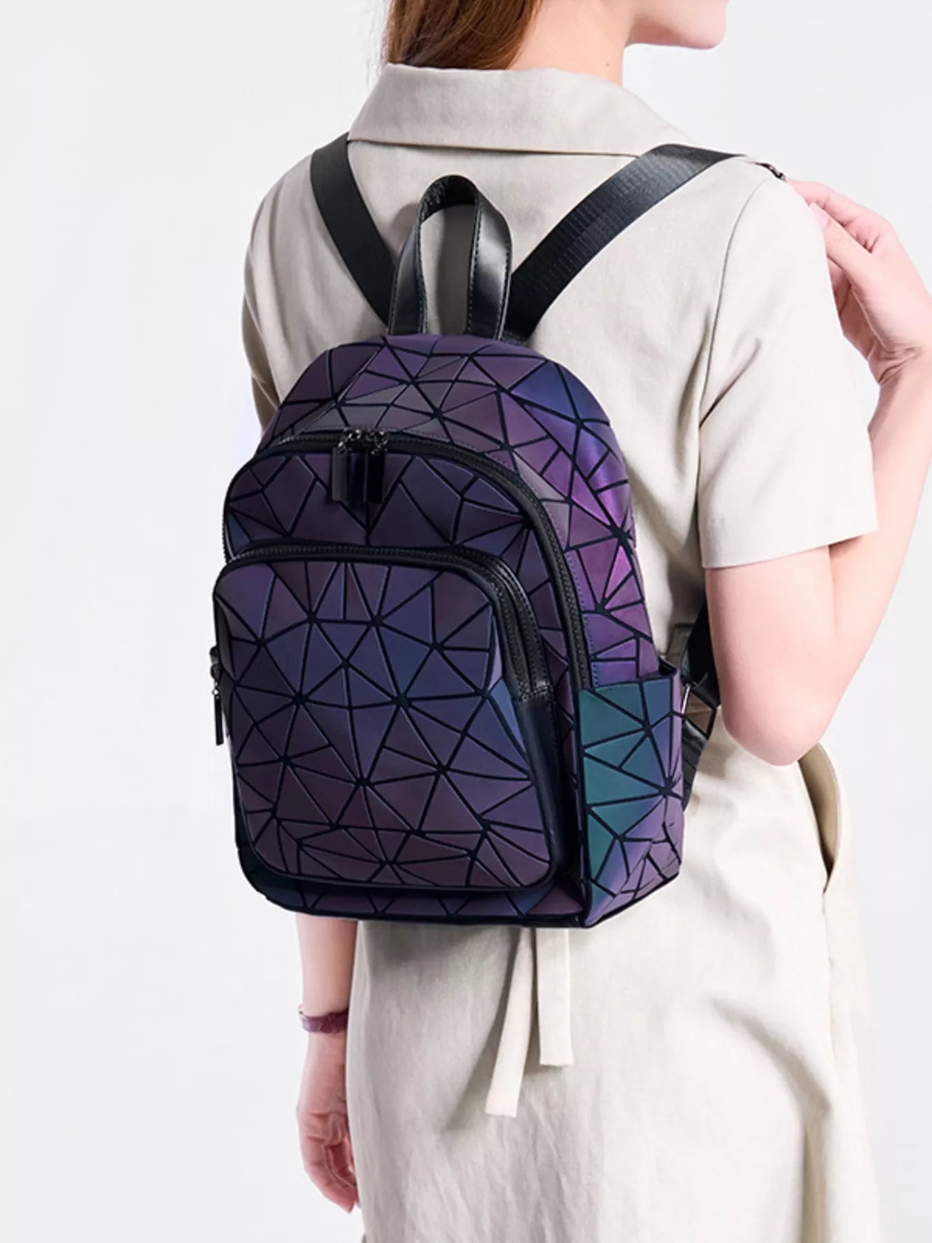 Geometric Backpack Bag