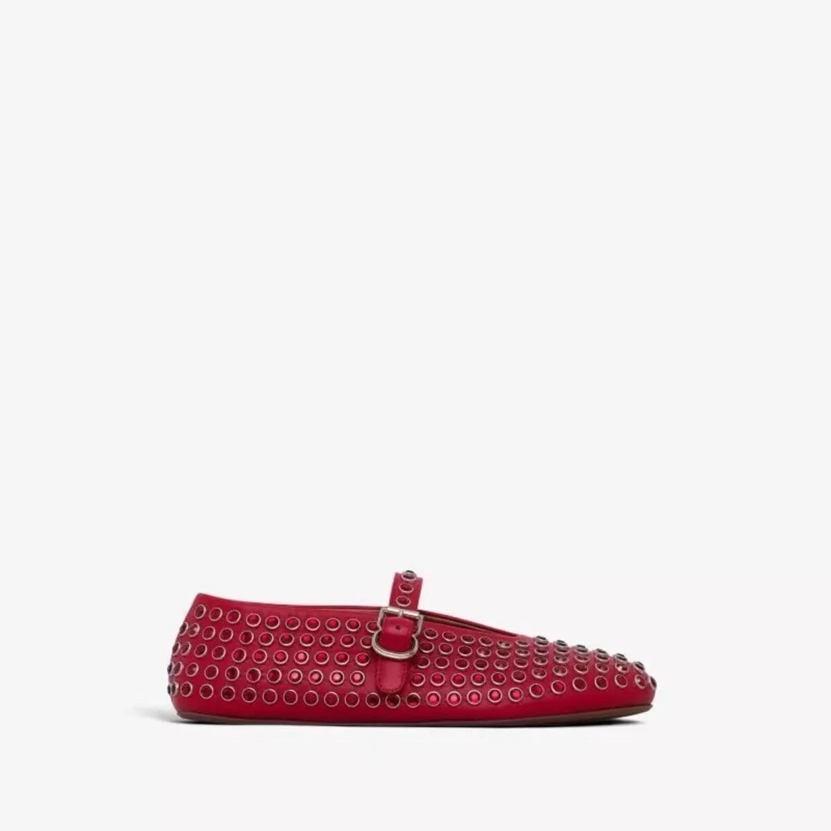 Studded Round Toe Slip-Ons