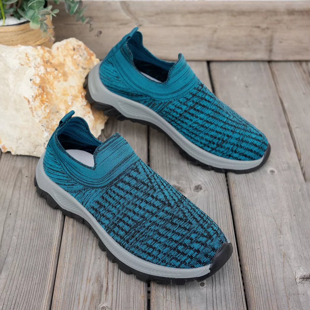 Round Toe Mesh Slip-Ons