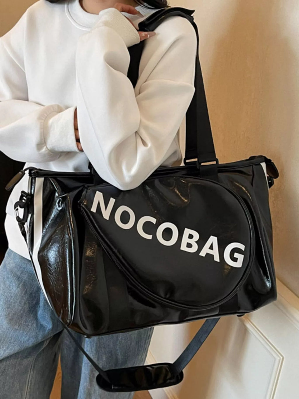 Sports Leather Duffle Bag
