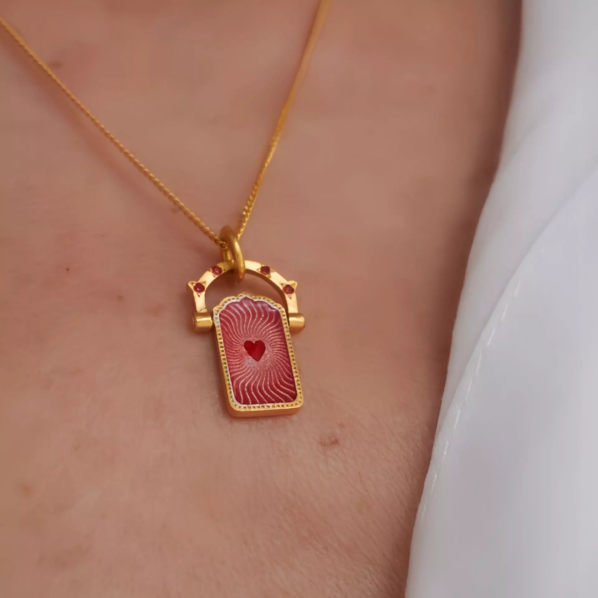 18K Gold-Plated Titanium Steel Pendant Necklace