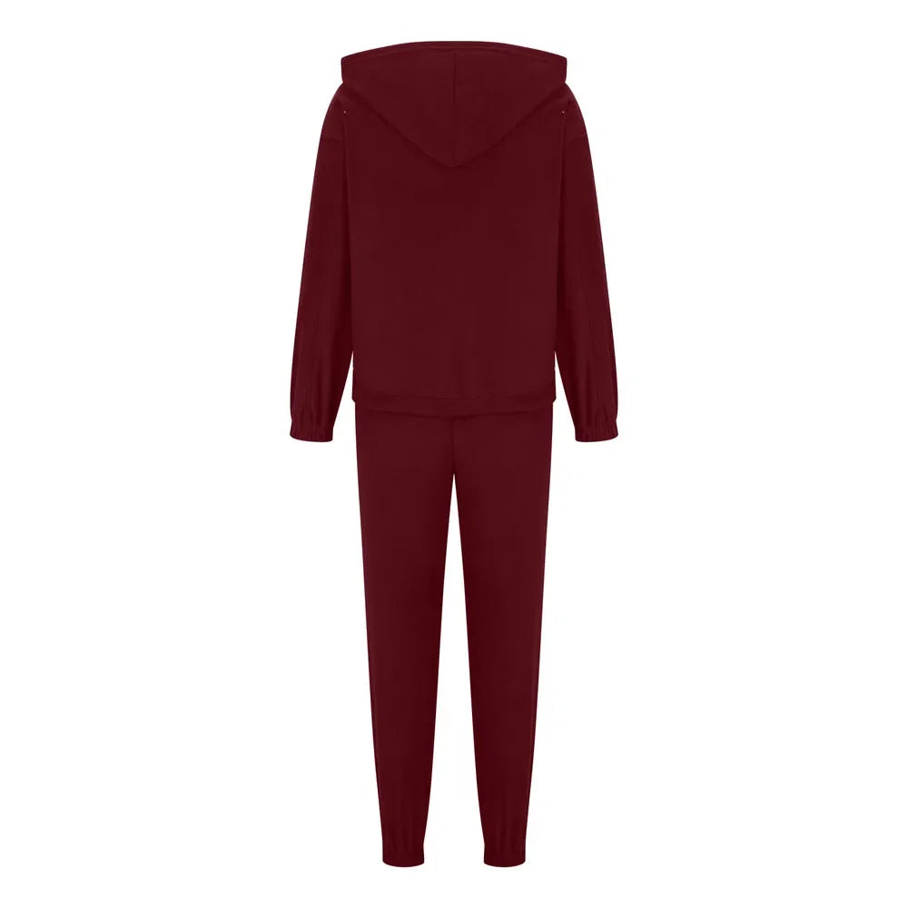 Zip Up Long Sleeve Hoodie and Joggers Set