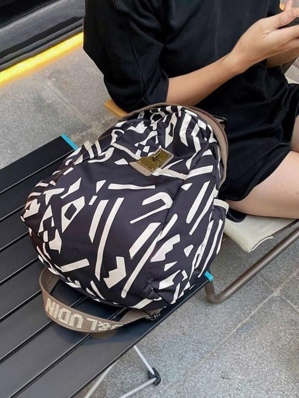 Printed Lightweight Backpack Bag