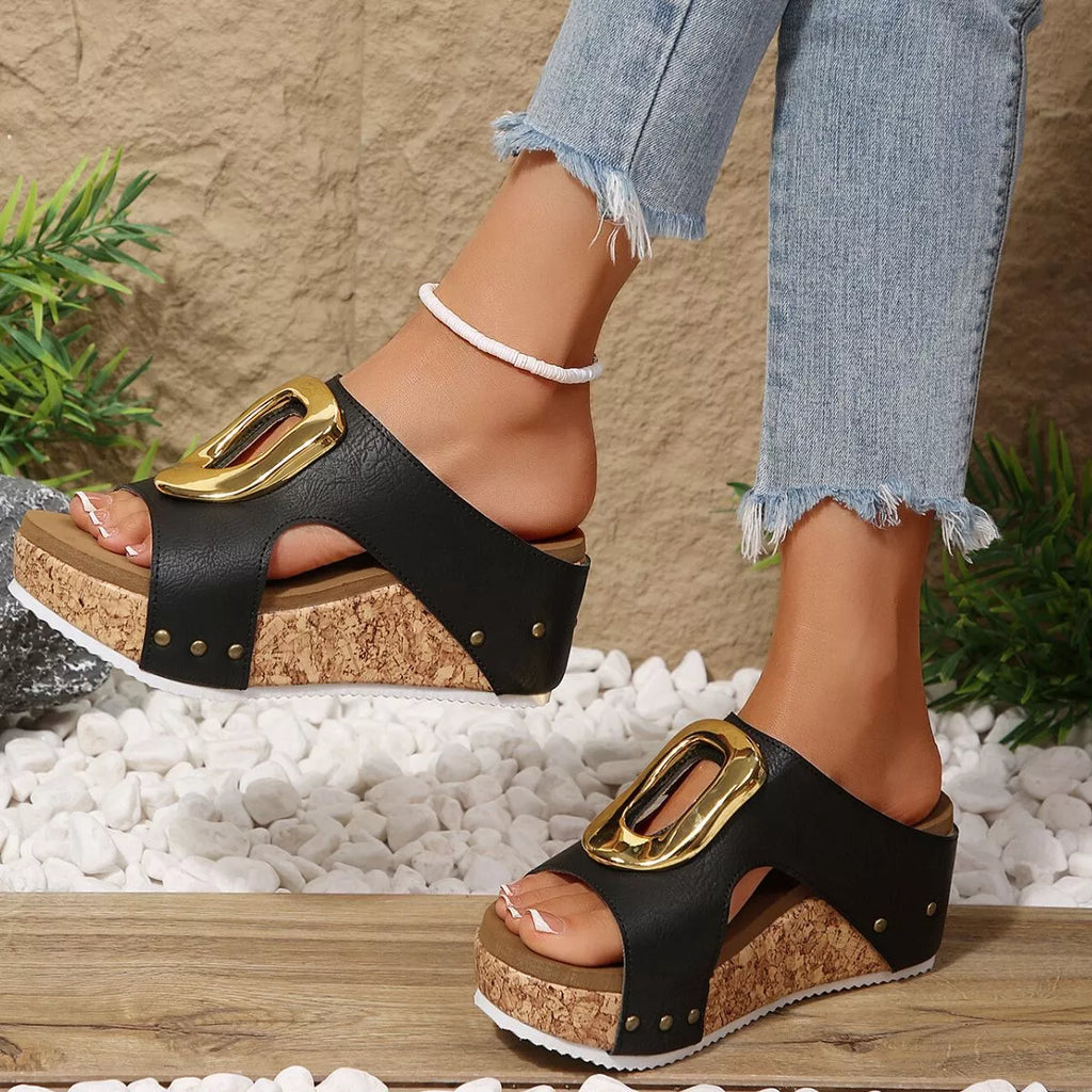 Open Toe Wedge Sandals