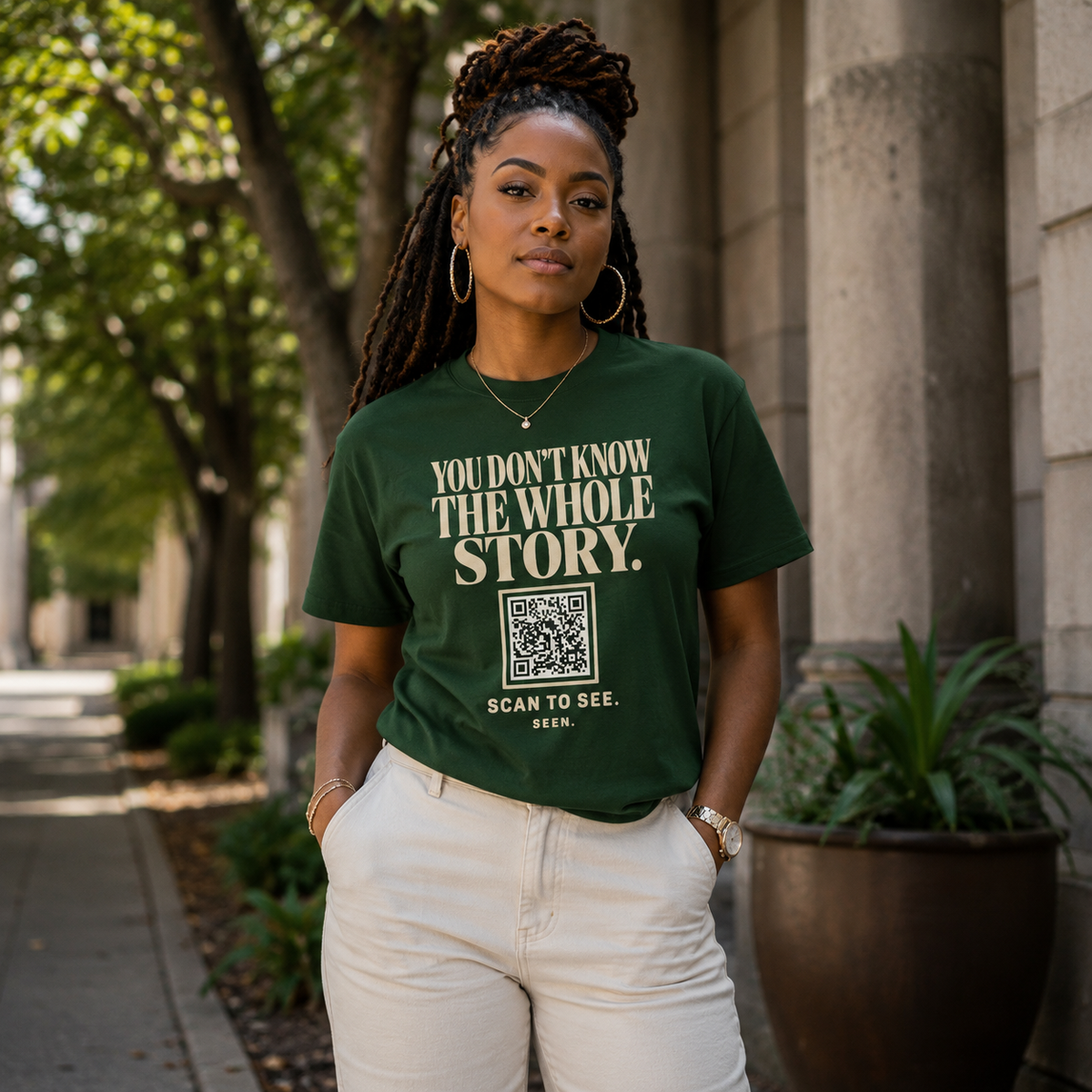 SEEN. QR Tee — You Don't Know The Whole Story