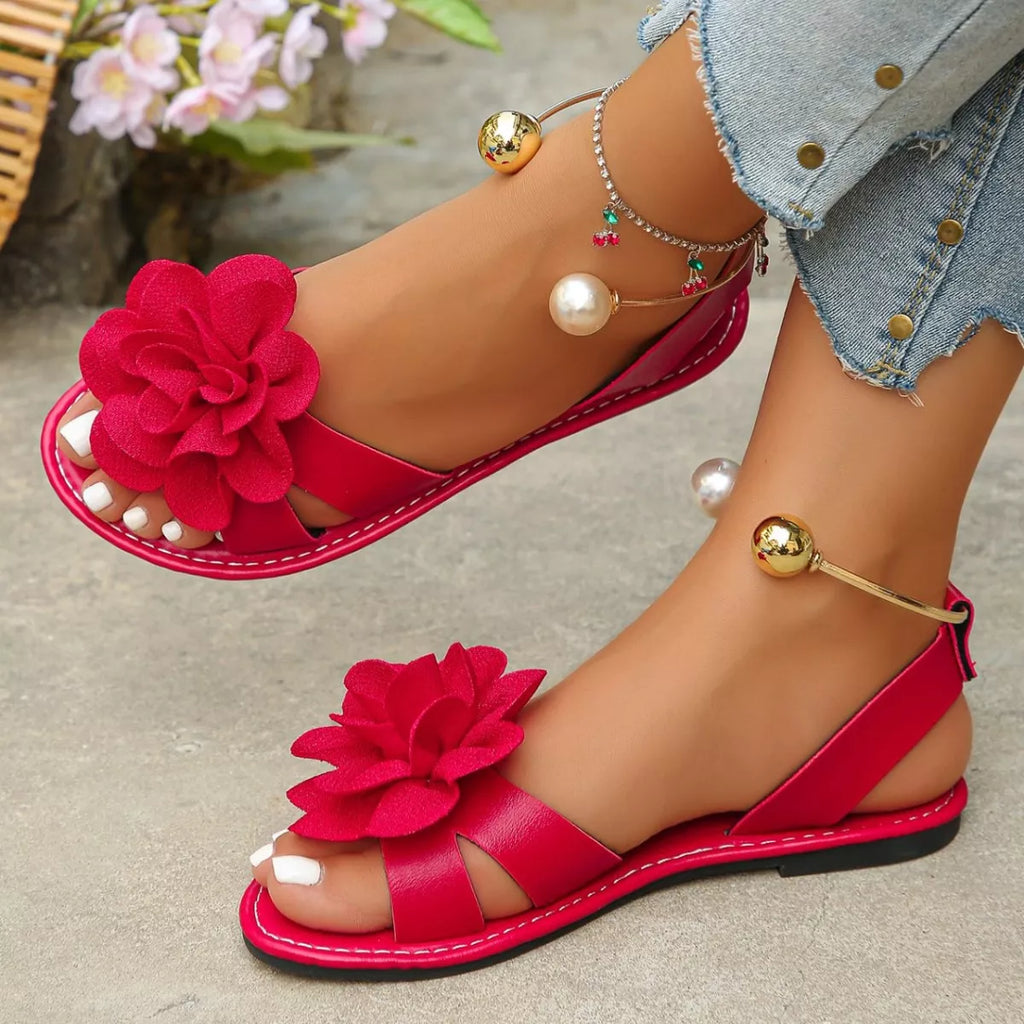 Flower Open Toe Sandals