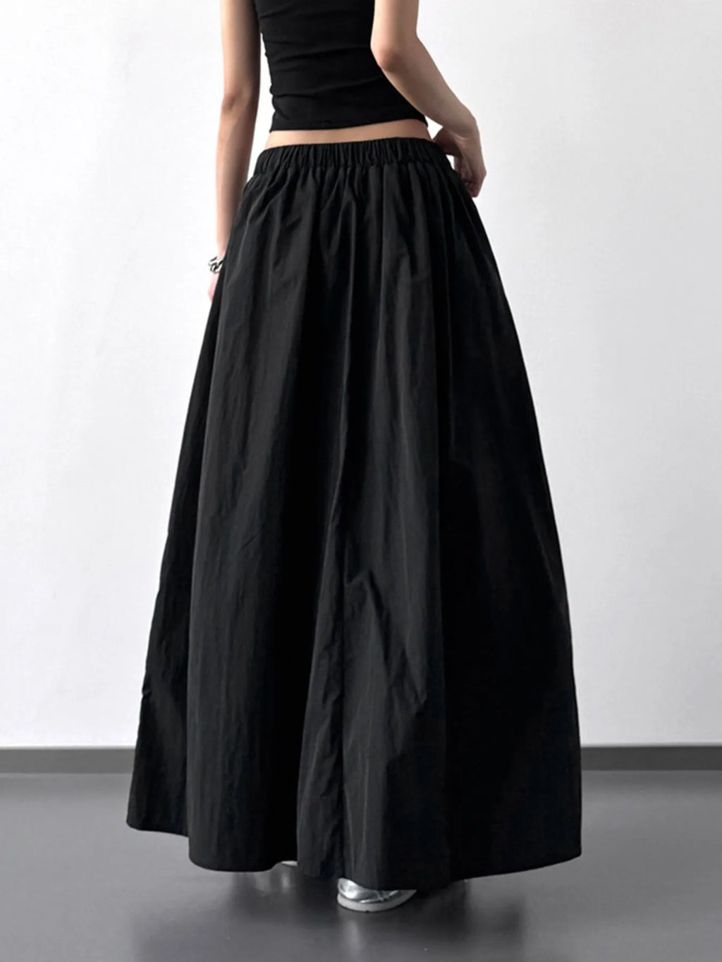 Pleated Maxi Skirt