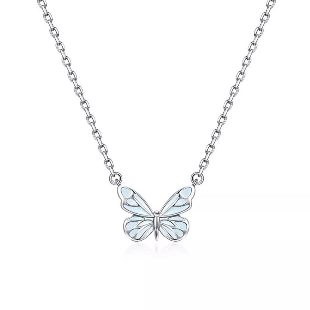 925 Sterling Silver Butterfly Necklace