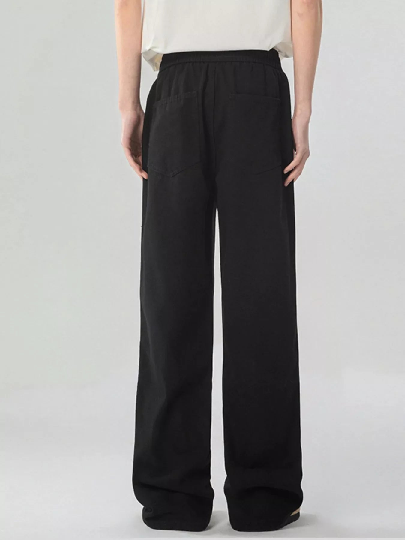 Men's Full Size Loose Fit Drawstring Linen Pants Plus Size