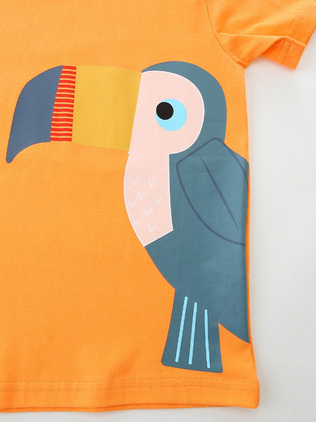 Children's Toucan Graphic Round Neck Tee