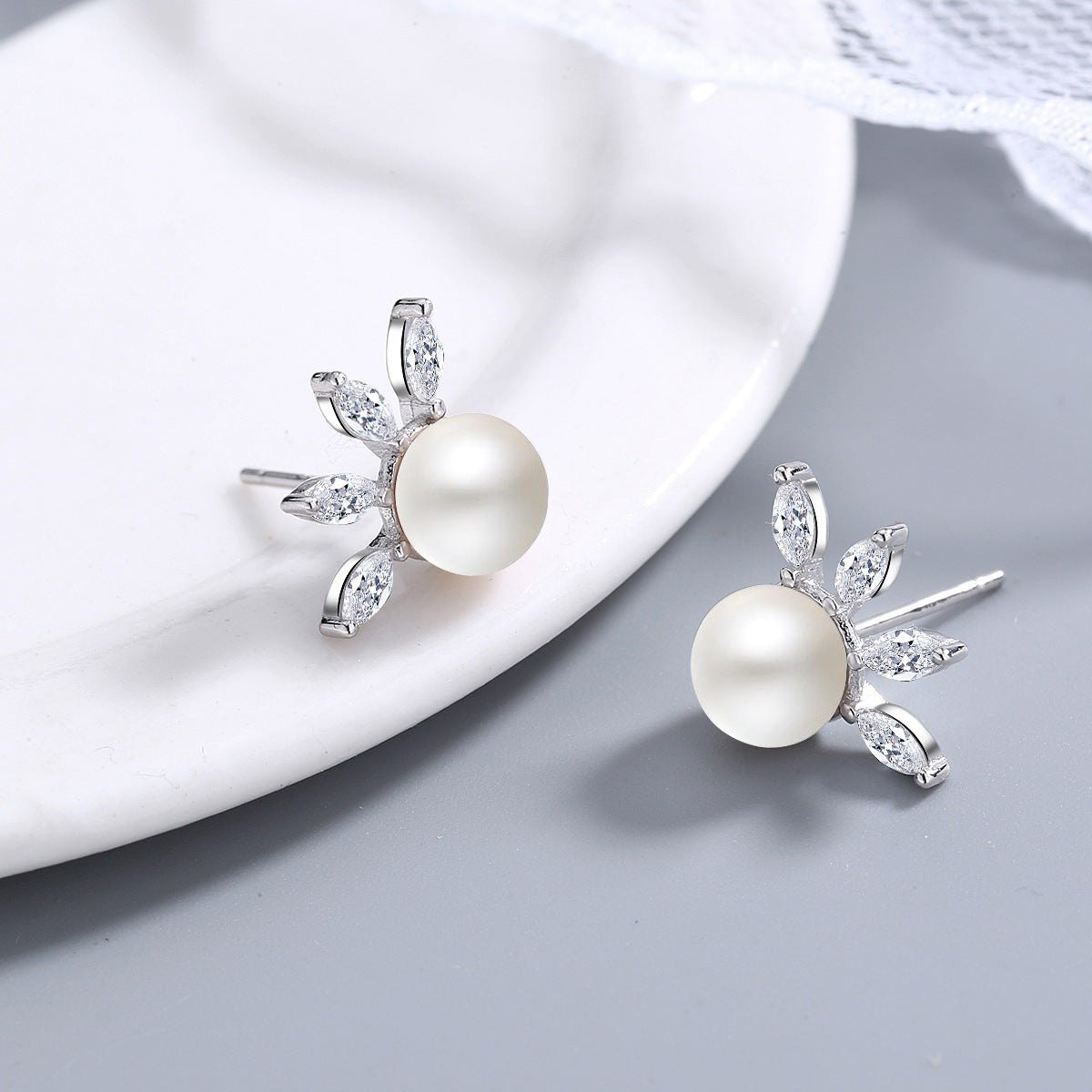Pearl Stud Earrings