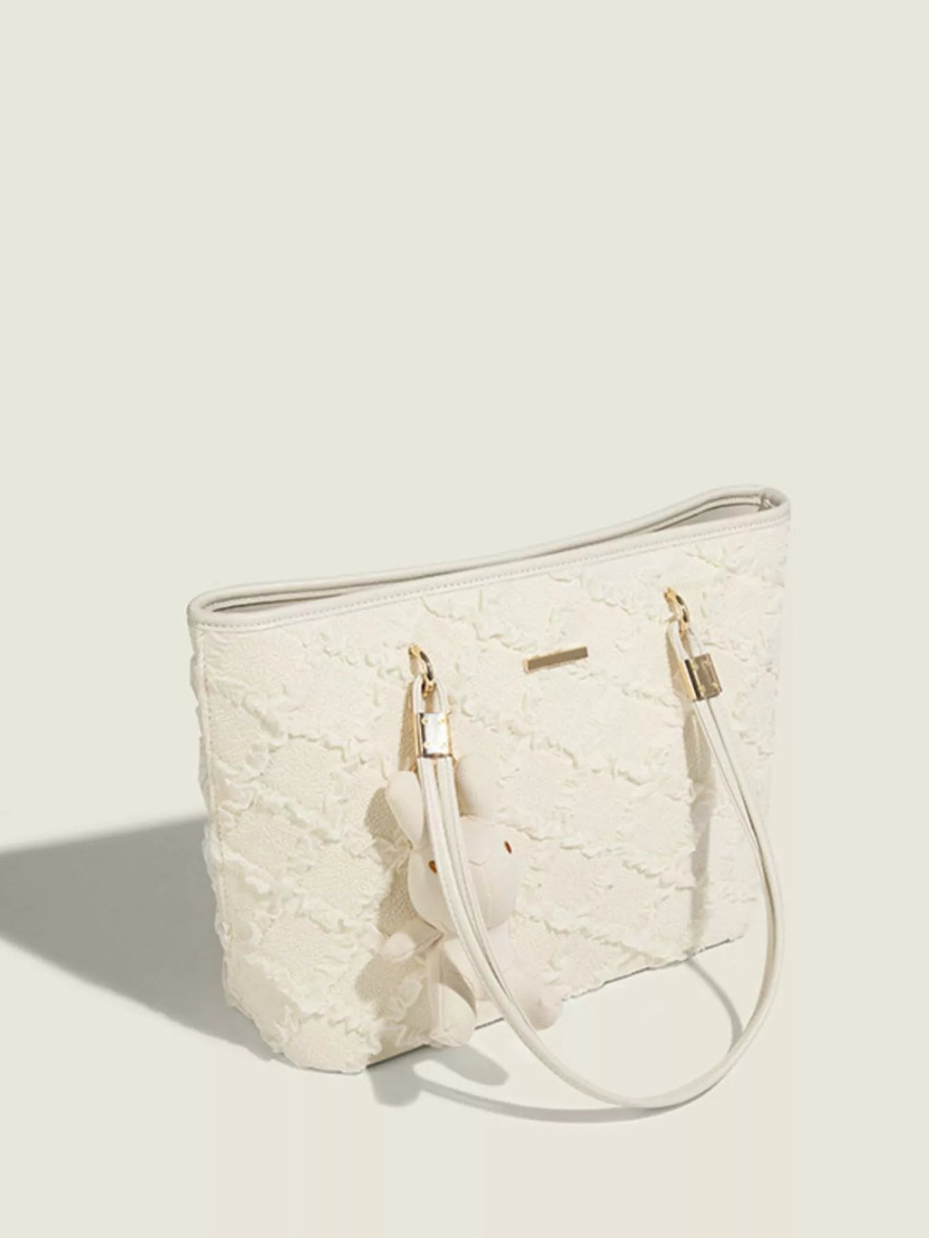 Textured Tote Shoulder Bag