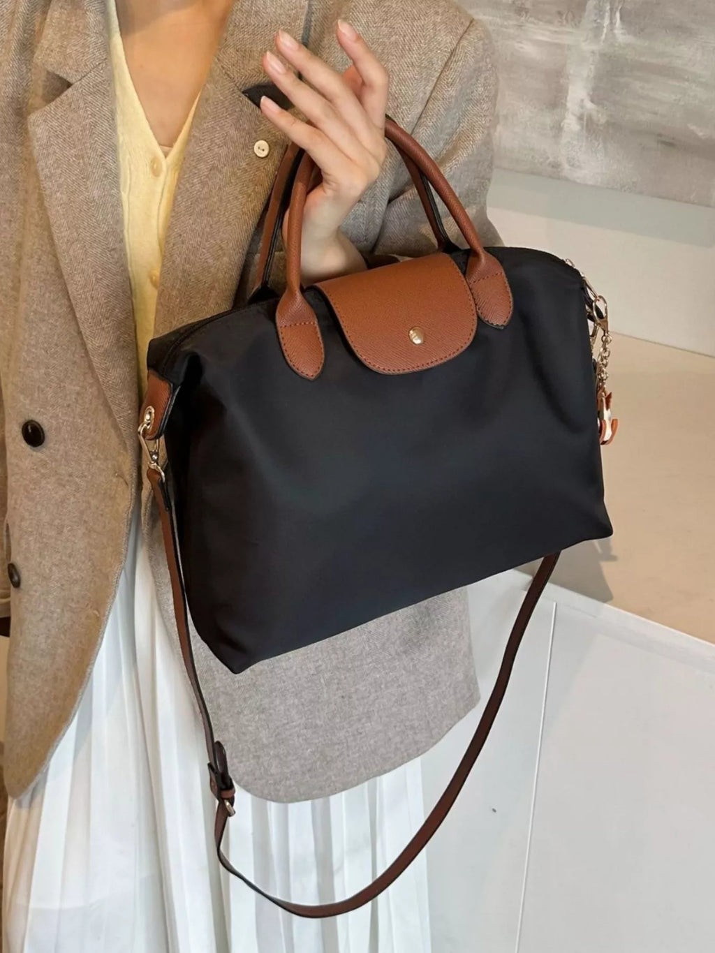 Foldable Lightweight Nylon Handbag