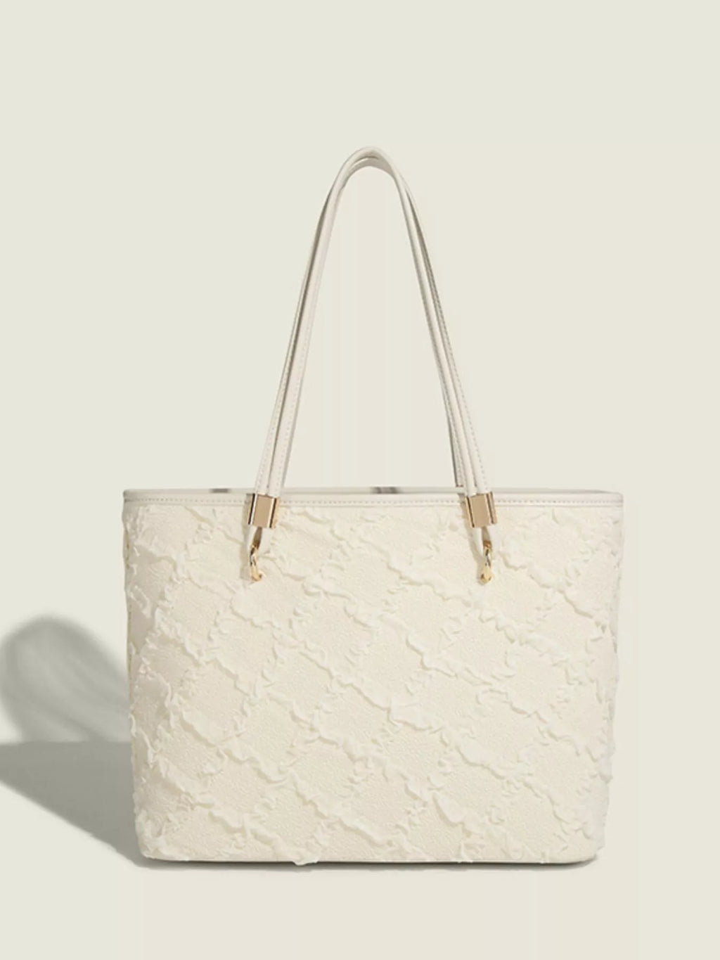Textured Tote Shoulder Bag