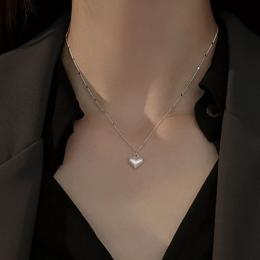 925 Sterling Silver Heart Necklace