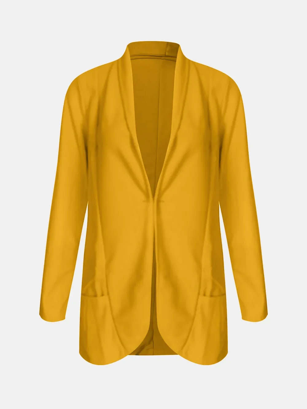Collared Neck Long Sleeve Blazer