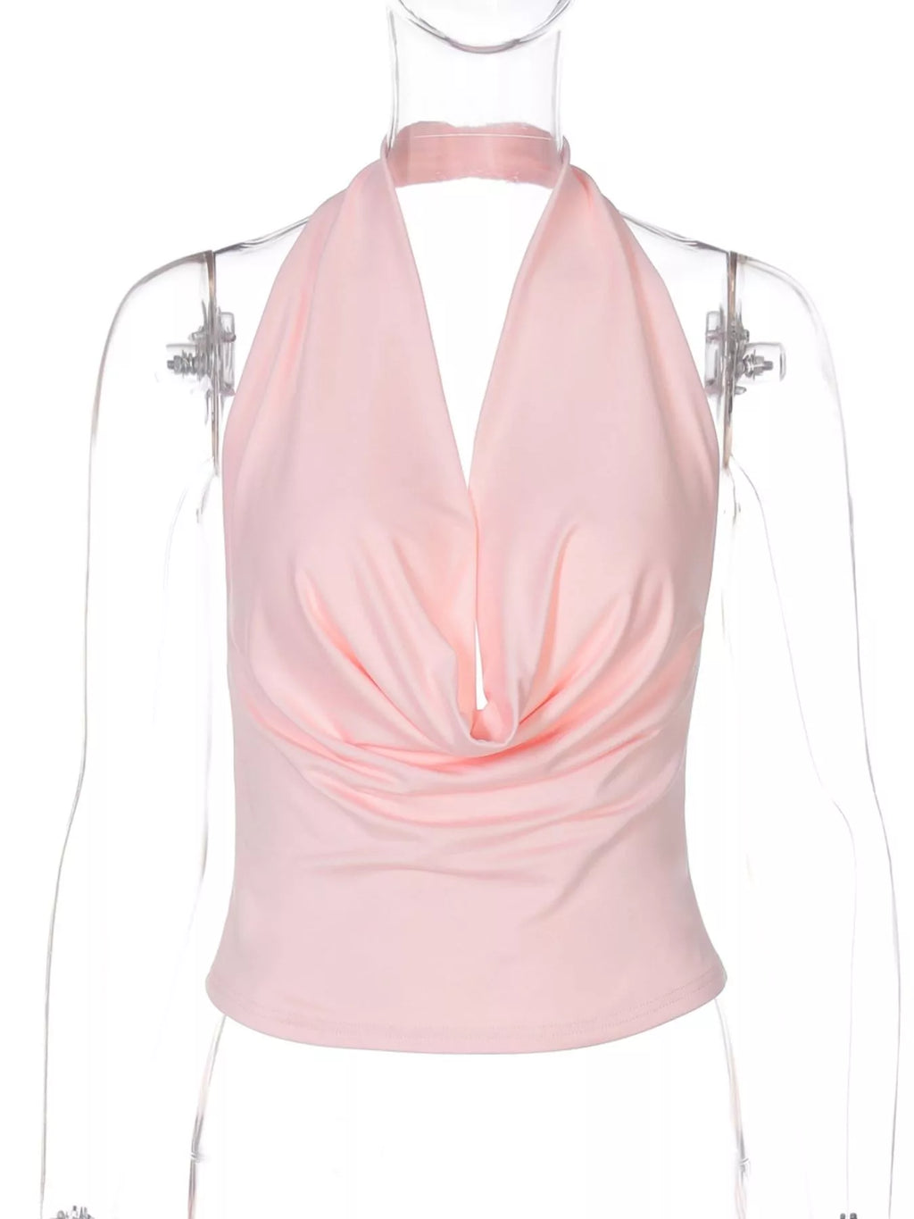 Halter Neck Ruched Cami