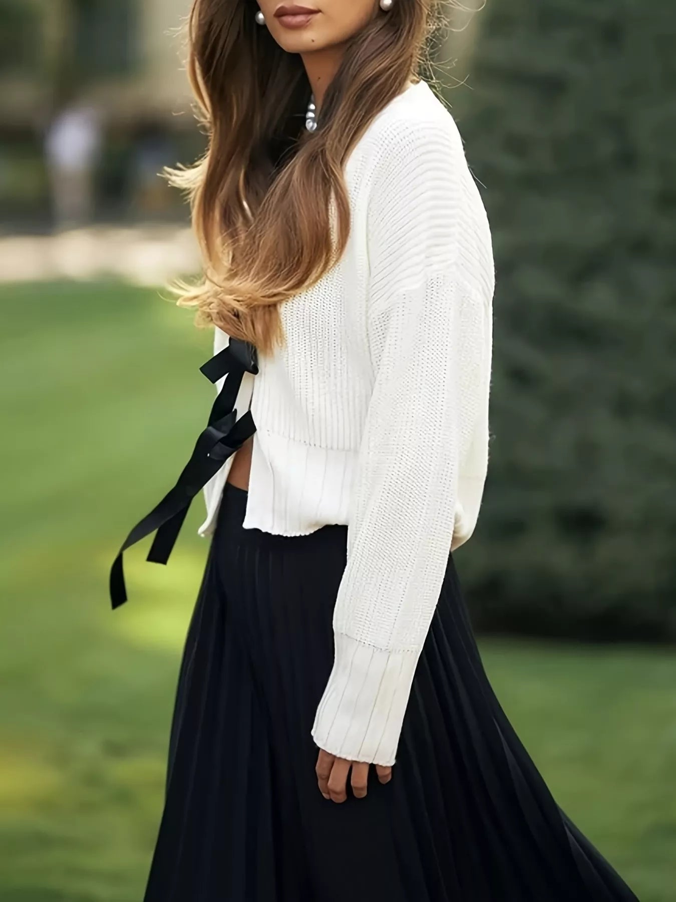 Tie Front Knit Cardigan