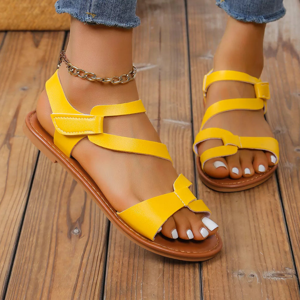 Open Toe Flats Sandals