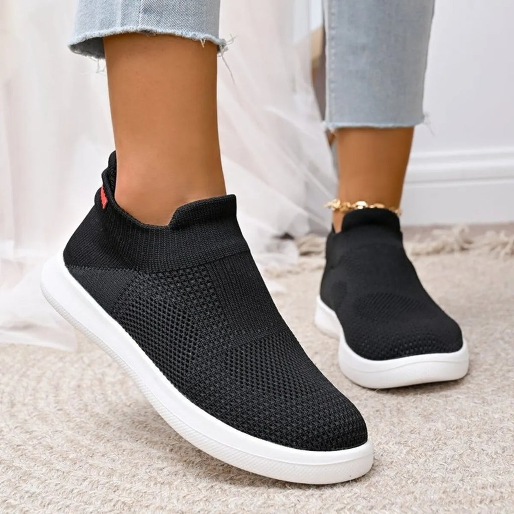 Breathable Knit Slip-Ons