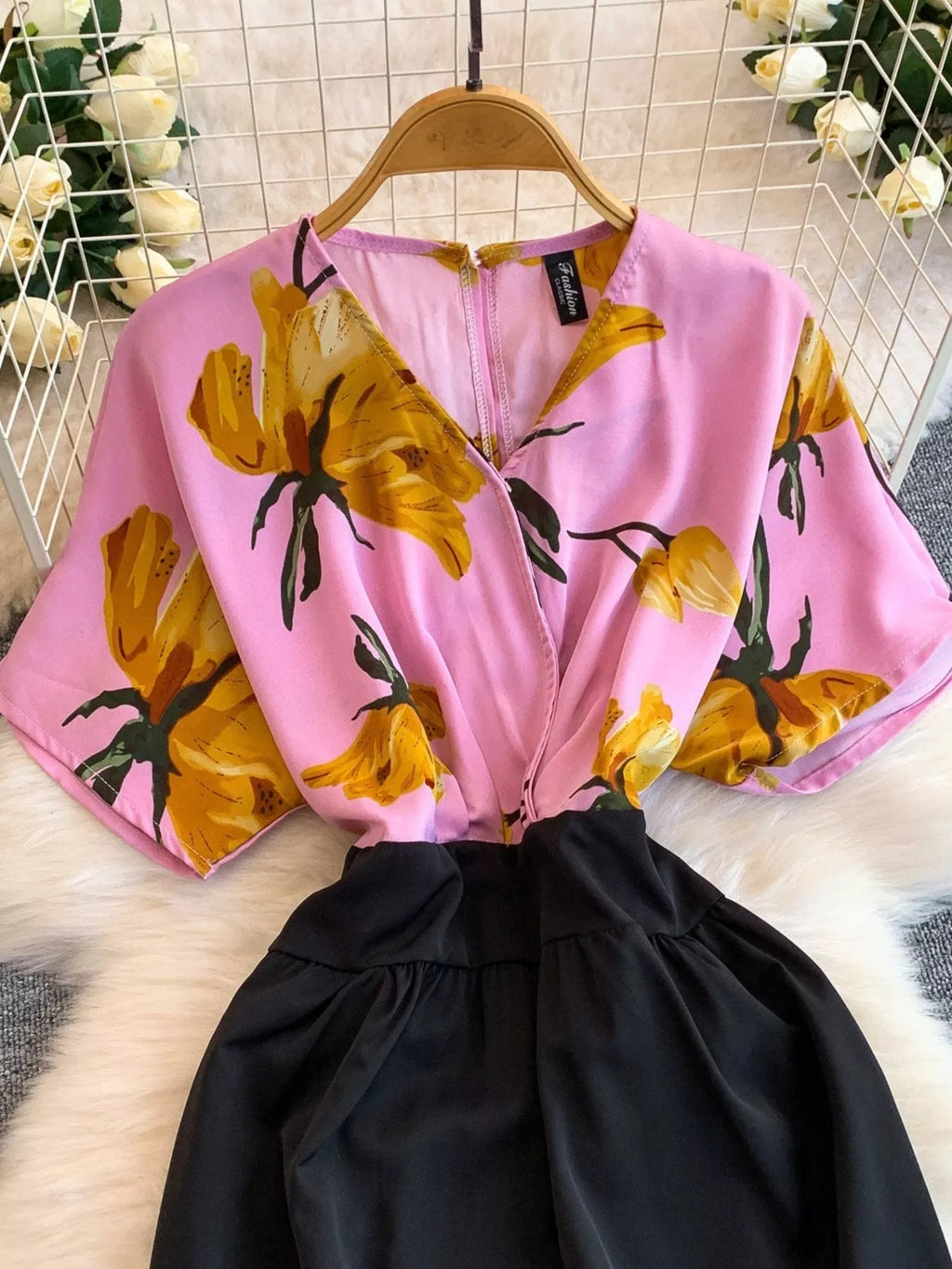 Printed Wide Leg Jumpsuit