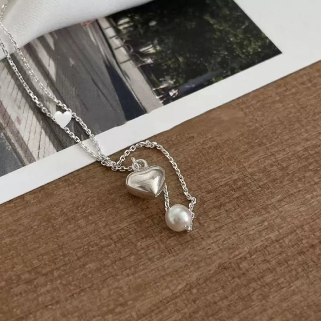 925 Sterling Silver Heart Necklace