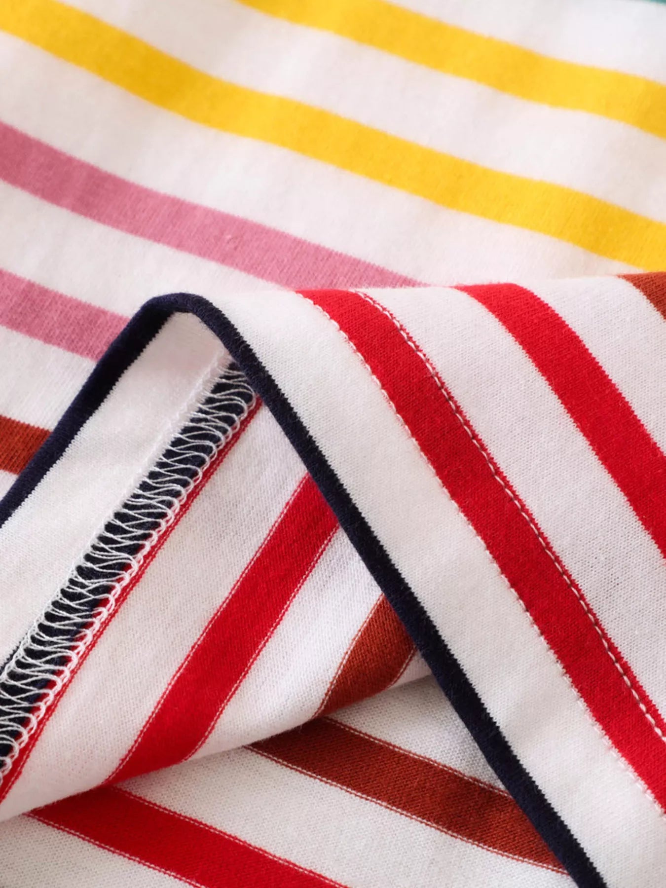 Children's Colorful Striped Polo Shirt and Car Print Shorts Set