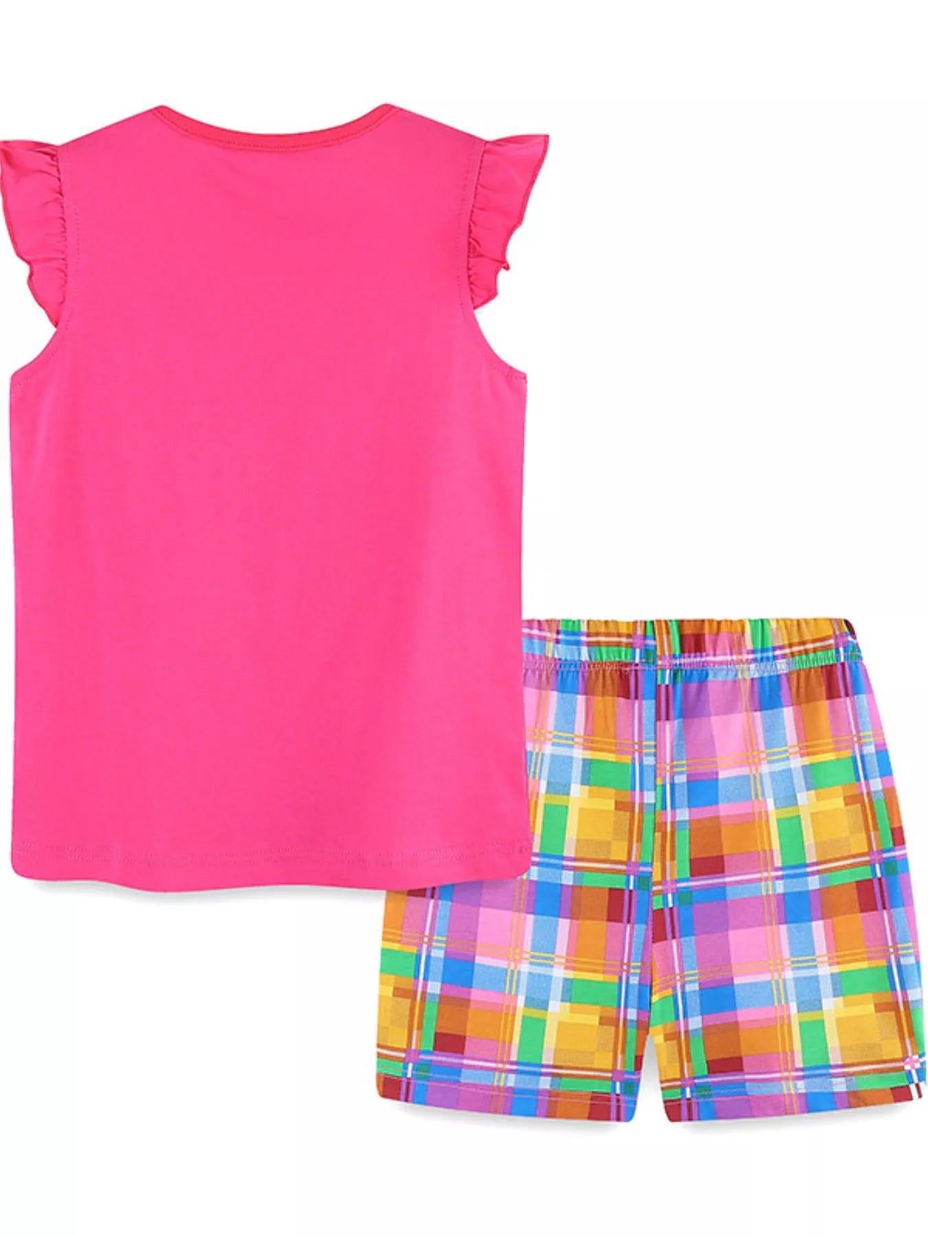Children's Camera Embroidered Top and Shorts Set