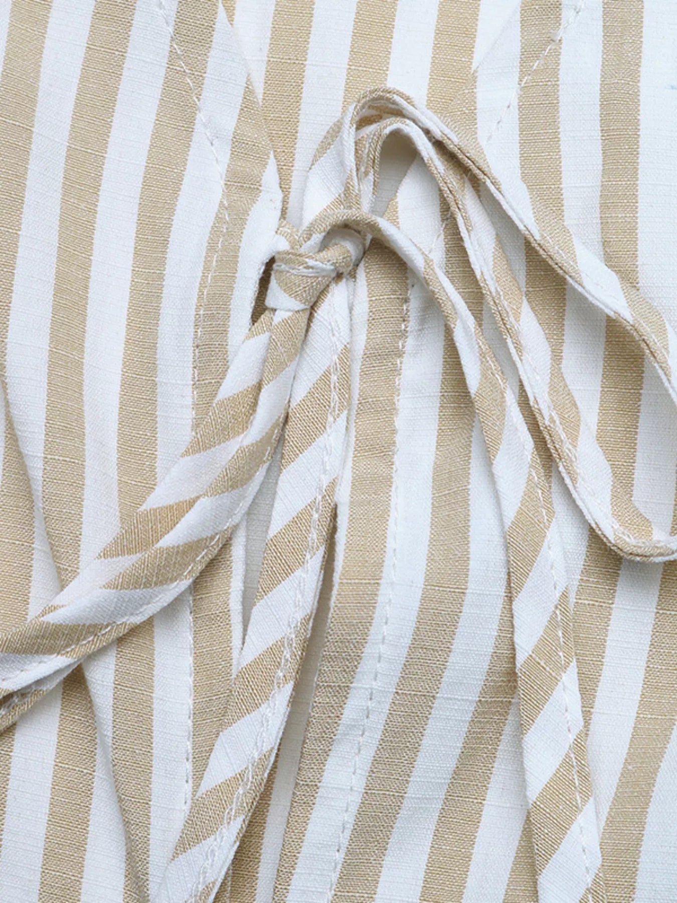 Striped Vest & Wide Leg Pants Set