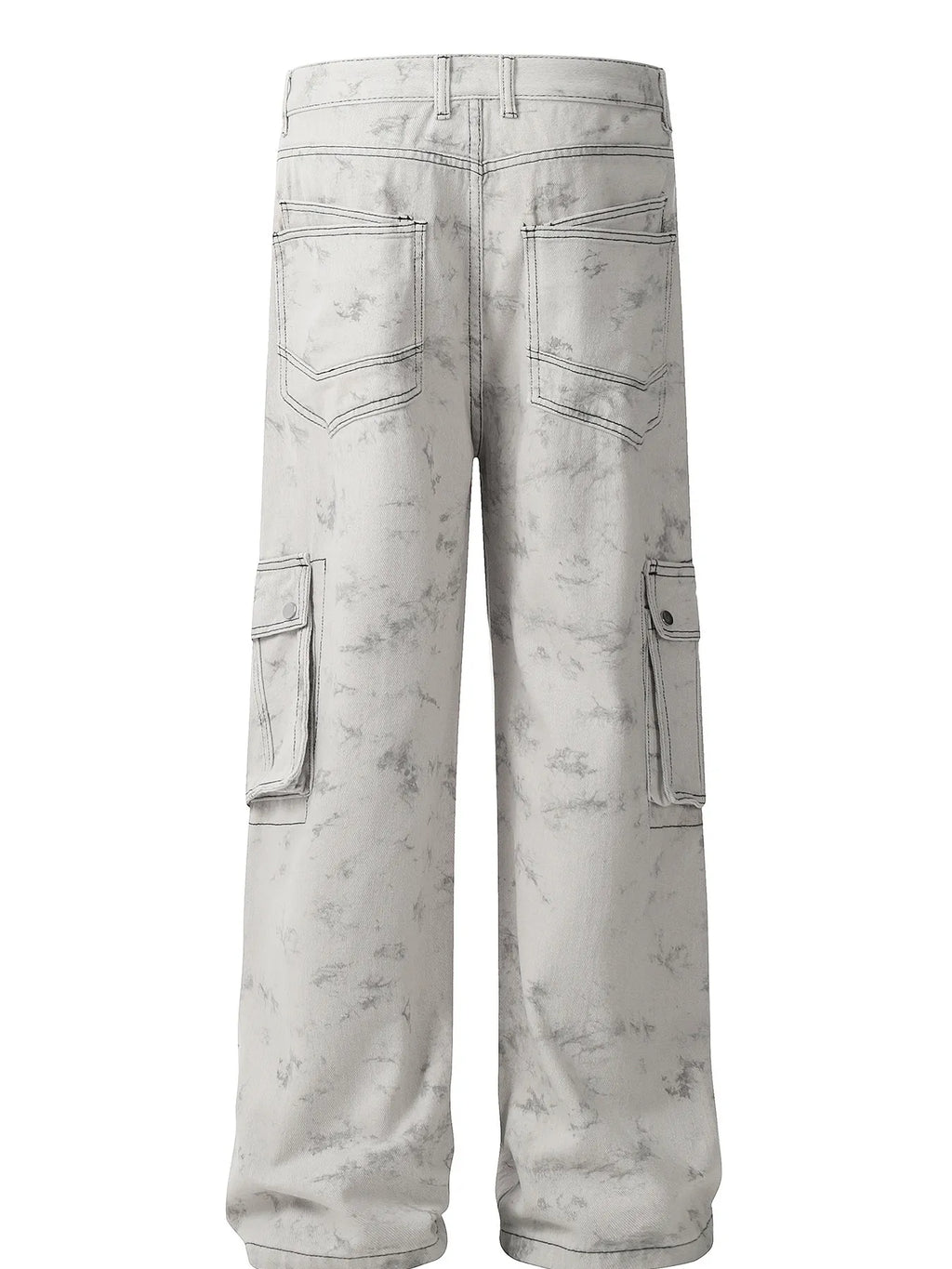 Men's Contrast Stitching Loose Fit Pants