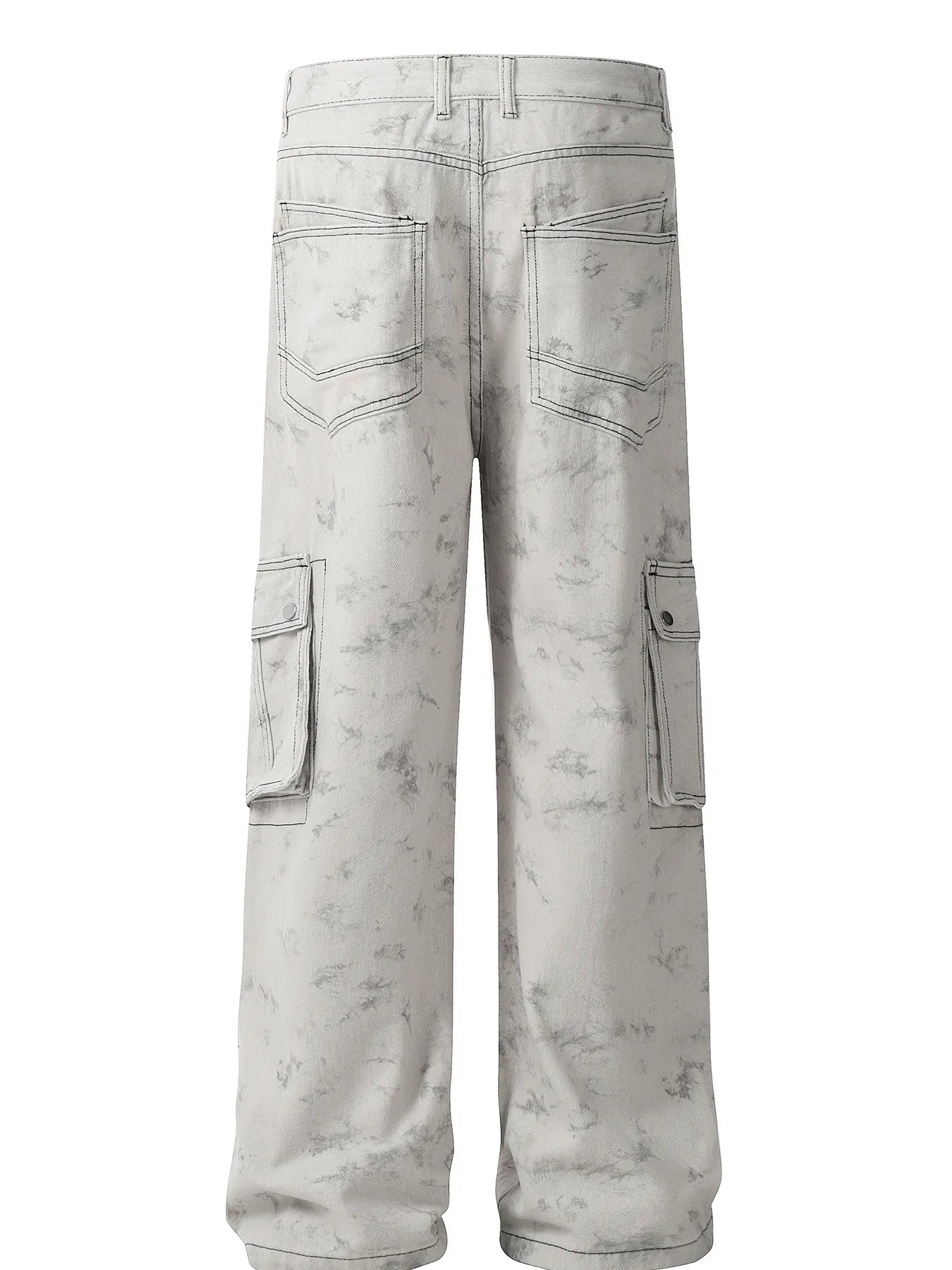 Men's Contrast Stitching Loose Fit Pants