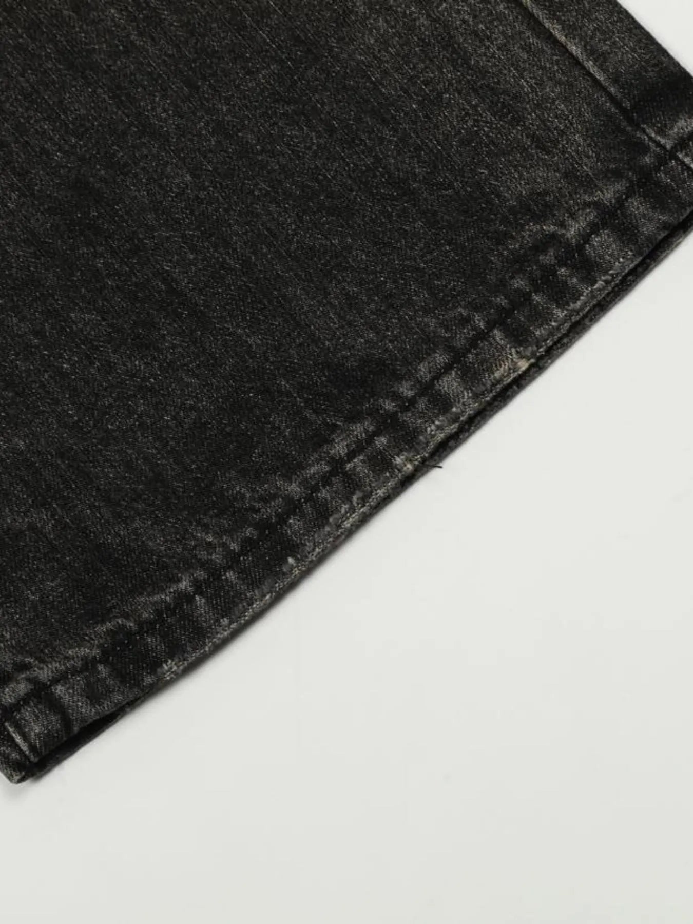 Men's Distressed Cat's Whisker Washed Bootcut Jeans