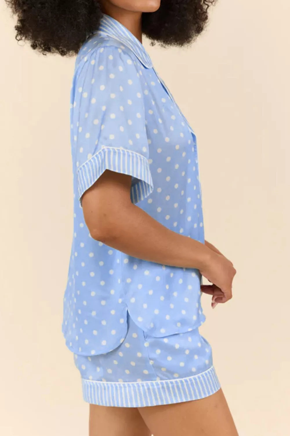 Dotted Print Soft Short Pajama Set