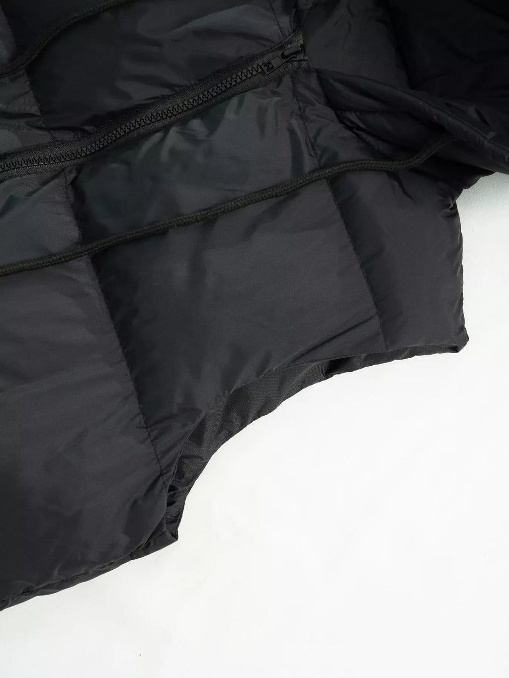 Longline Padded Hooded Vest Coat