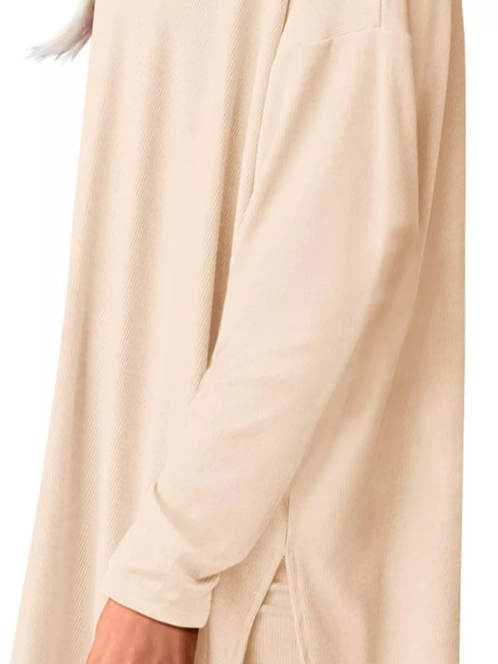 Casual Loose Long Sleeve Top and Wide Leg Pants Set