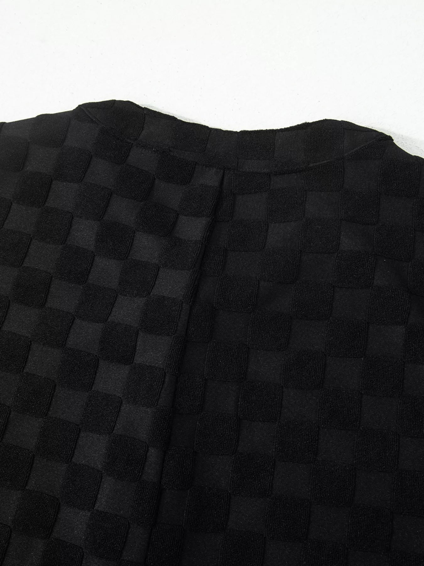 Checkered Sleeveless Wide Leg Jumpsuit