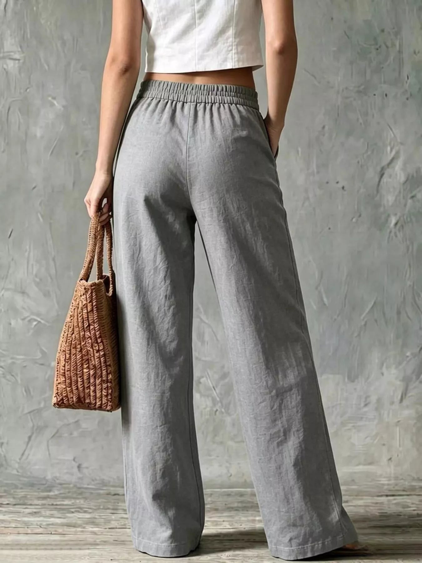 Full Size Wide Leg Pants Plus Size