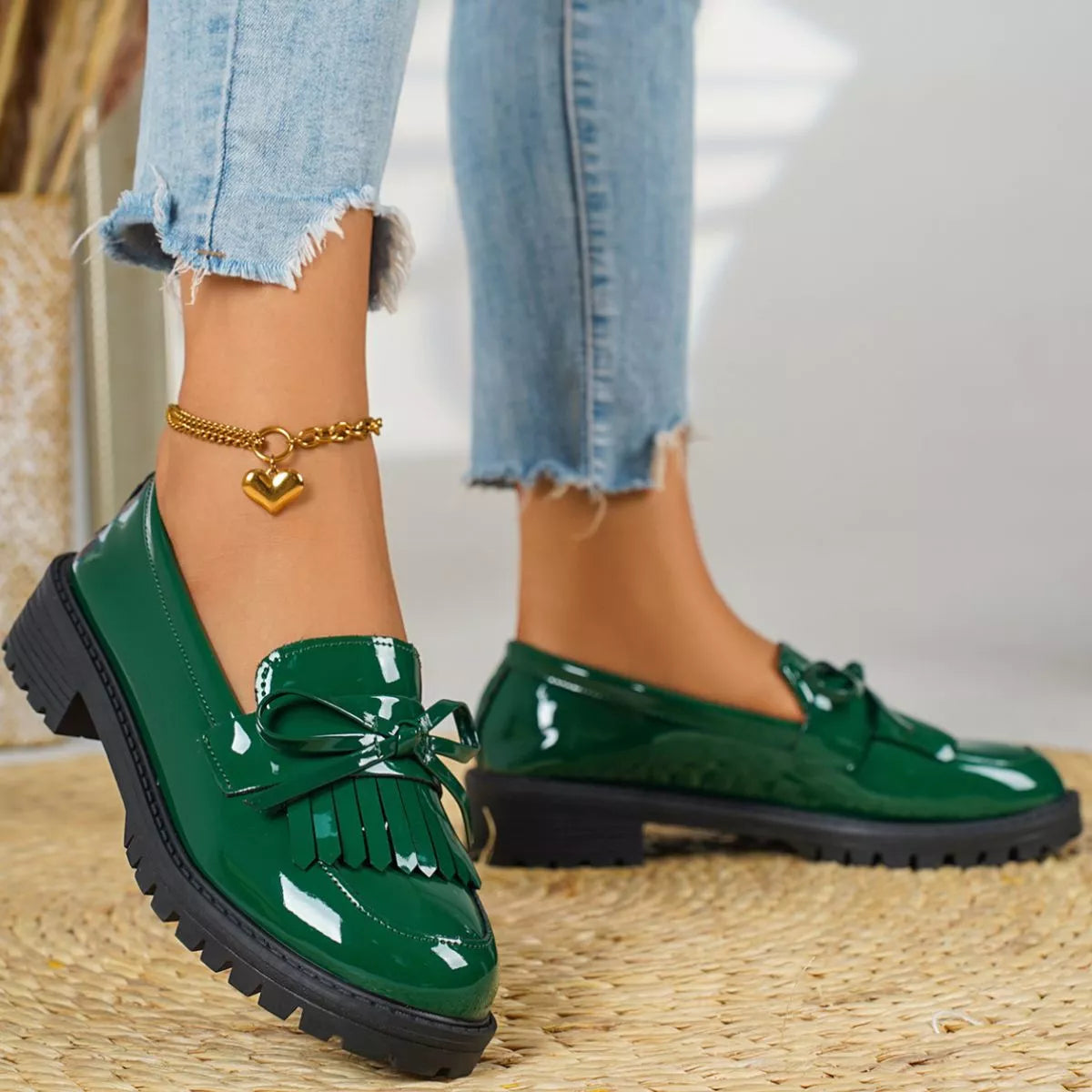 Round Toe Slip-Ons