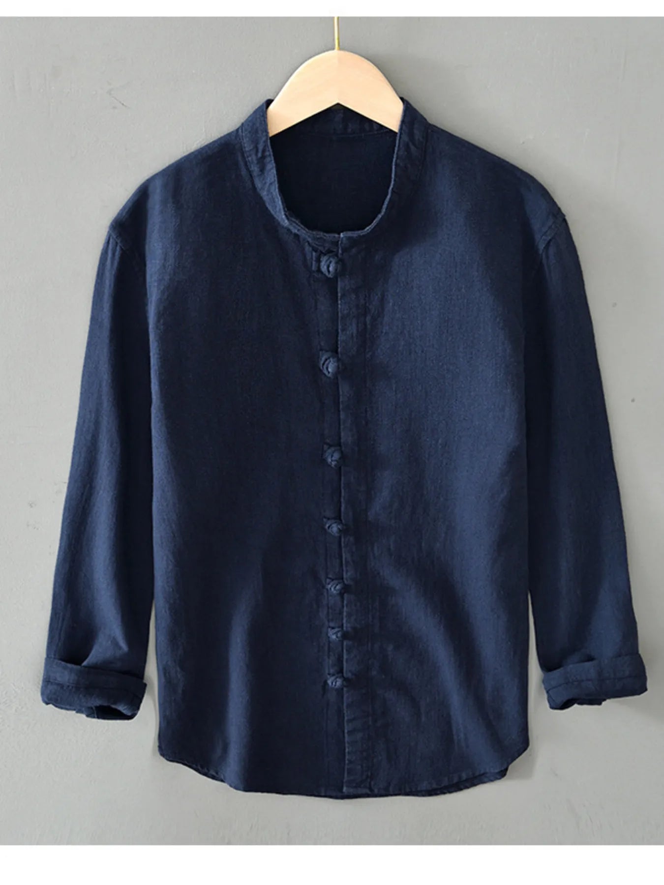 Men's Plus Size Button Up Long Sleeve Shirt