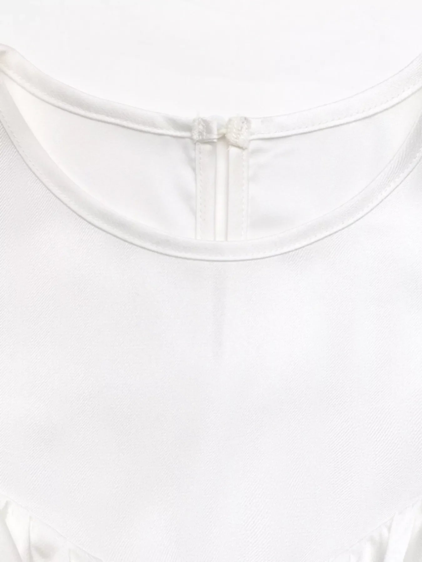 Ruffled Cold Shoulder Flounce Sleeve Blouse